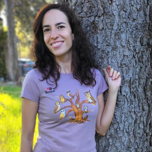 Camiseta Árbol Mujer Morada