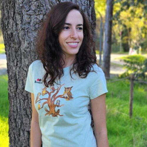 Camiseta Árbol Mujer verde M