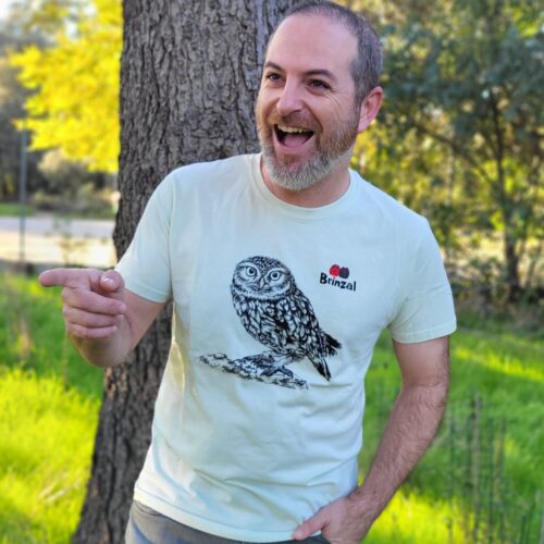 Camiseta Mochuelo Unisex verde H